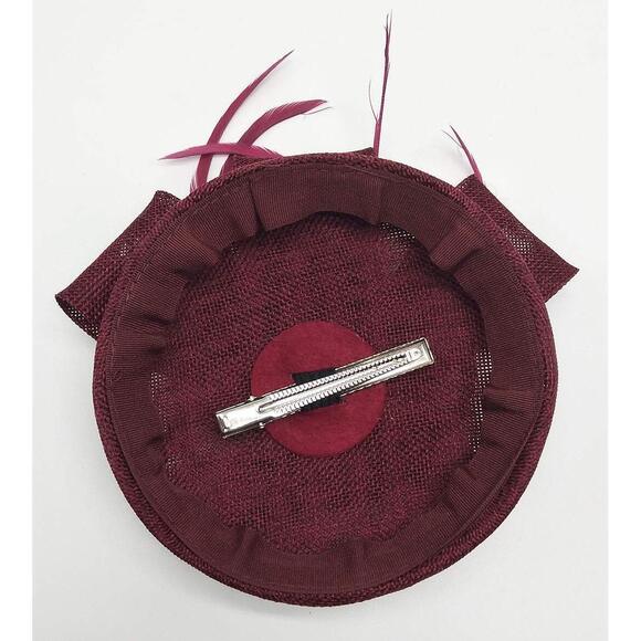 5348 Fascinators Pillbox Hat Sinamay Feather Flower Derby Ball Wedding